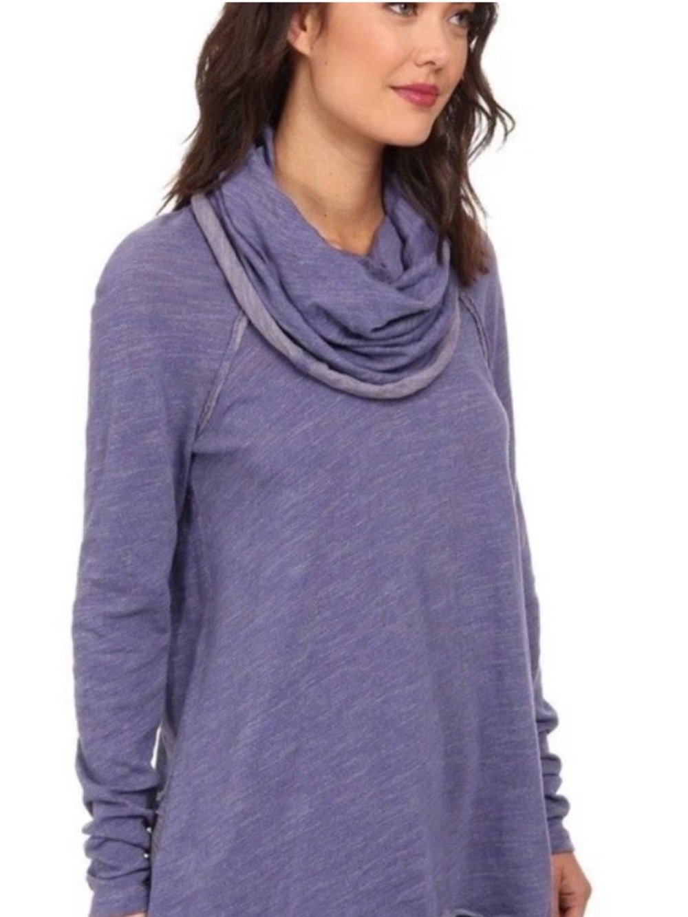 Free people Beach Lightweight Purple Cowl Neck Sweater Medium
